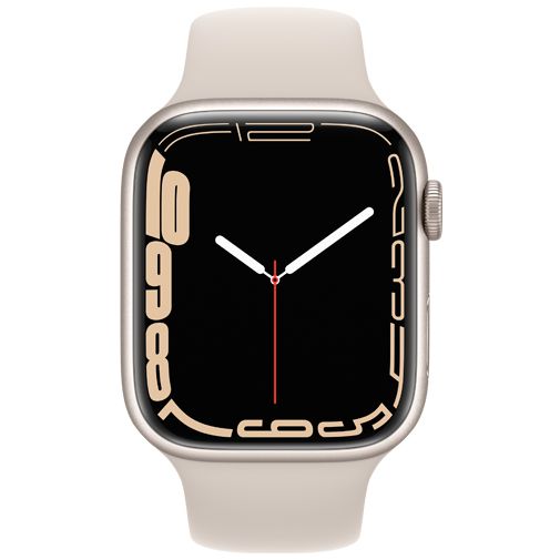 Gelukkig is dat staart Verdienen Apple Watch Series 7 41mm Beige (Beige Silicone Strap) - Gomibo.fr