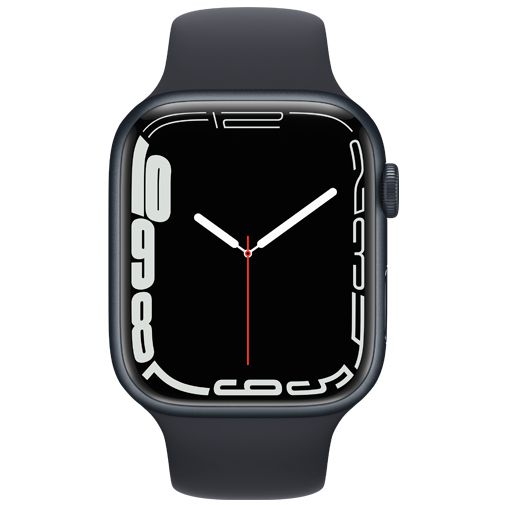 Apple Watch Series 7 4G 45mm Grijs (Grijze Siliconenband) - Belsimpel