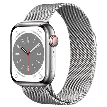 Apple Watch Series 8 4G 41mm Silver (Silver Chain Strap S/M)