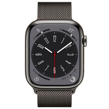 Apple Watch Series 8 4G 45mm Grey RVS (Grijze Schakelband)