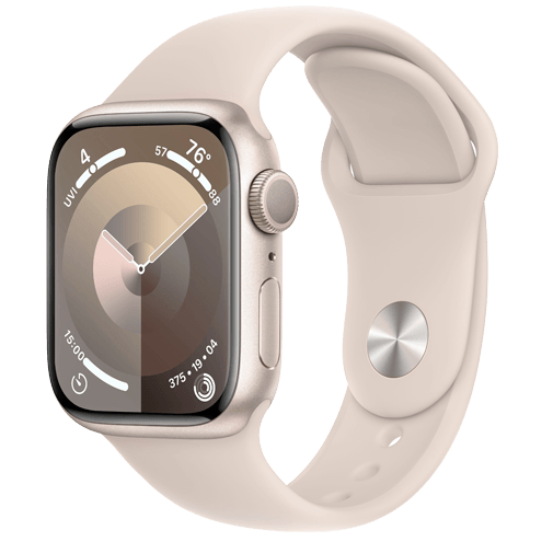 Apple Watch Series 9 41mm Gold (Gold Silicone Strap S/M
