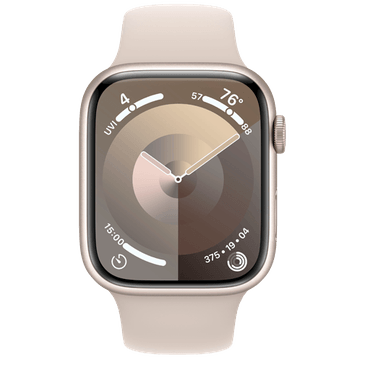 Apple Watch Series 9 45mm Oro Cinturino Silicone Oro M L Gomibo