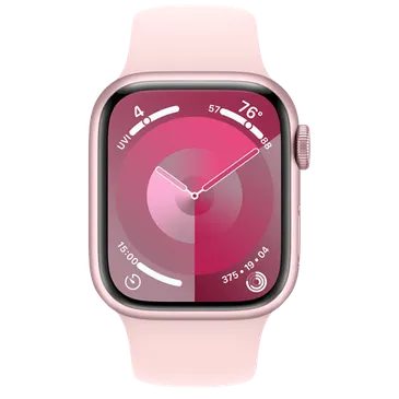 Apple Watch Series 9 4G 41mm Roze (Roze Siliconenband M/L)