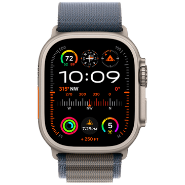 Apple Watch Ultra 2 (Bracelet En Nylon Bleu L)