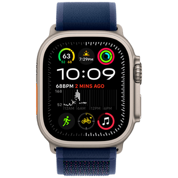 Apple Watch Ultra 2 Titanium (Blue Fabric Strap S/M)