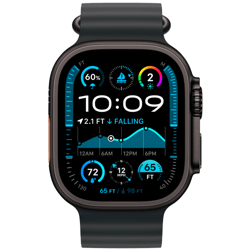 Apple Watch Ultra Negro (Correa Silicona Negra)