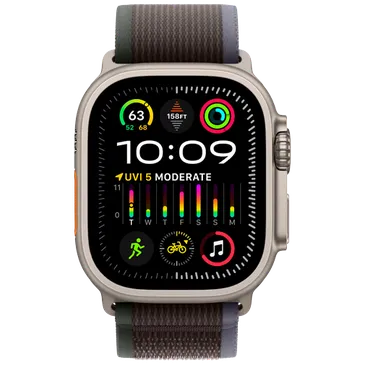 Apple Watch Ultra 2 (Black Fabric Strap S/M)
