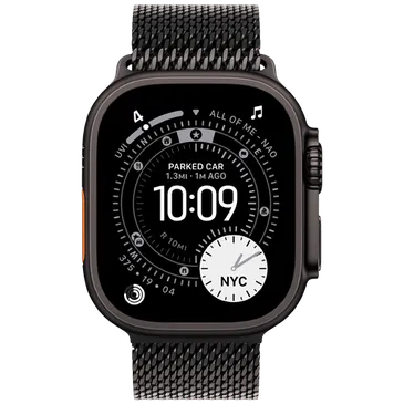 Apple Watch Ultra 3 49mm Black (Black Milanese Strap M)