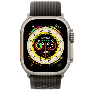 Apple Watch Ultra (Black Fabric Strap S/M)