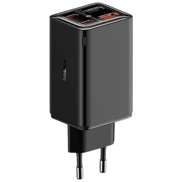 Baseus Gan6 Pro 2-USB-A + 2-USB-C Chargeur Rapide 65W Noir