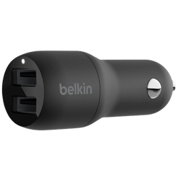 Belkin Boost Charge Dual USB Quick Car Charger 12W Black