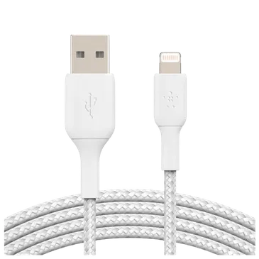Belkin Boost Charge Lightning Braided Cable 0,15 Meter White