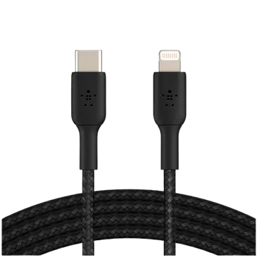 Belkin Boost Charge Lightning – USB-C Braided Cable 2 Meters Black
