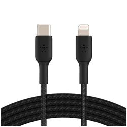 Belkin Boost Charge Lightning – USB-C Braided Cable 2 Meters Black