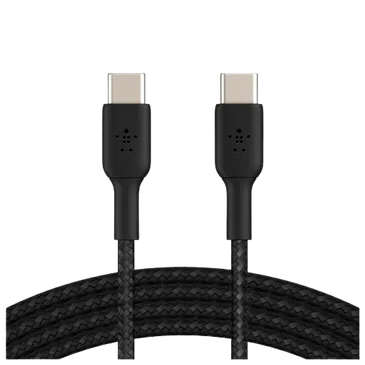 Belkin Boost Charge USB-C – USB-C Braided Cable 1 Meter Black