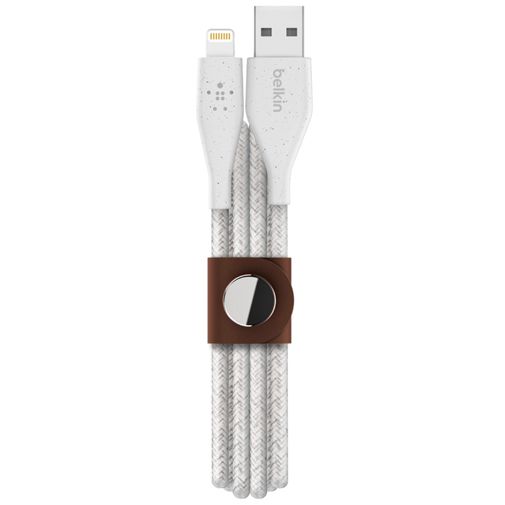 Belkin Duratek Plus Lightning Braided Cable 1,2 Meters White Gomibo.ee