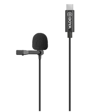 Boya BY-M3 USB-C Lavalier Microphone Black