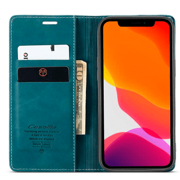 Caseme PU-leather Book Case Blue Apple iPhone 12 Pro Max