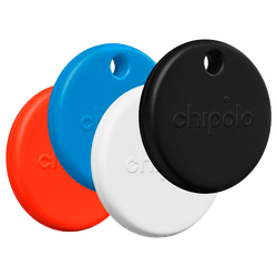 Chipolo POP Preto/Branco/Vermelho/Azul - 4-Pack