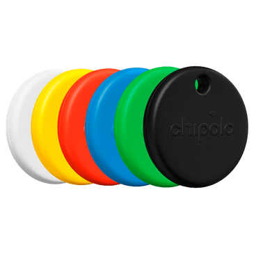 Chipolo POP Preto/Branco/Vermelho/Azul/Amarelo/Verde - 6-Pack
