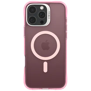 Cyrill Ultra Sheer Mag PC Back Cover Pink/Transparent Apple iPhone 16 Pro