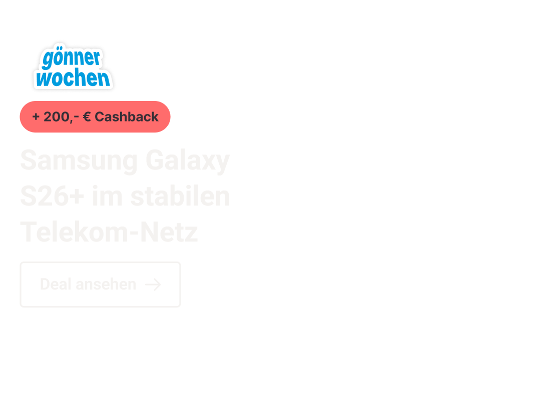 Samsung Galaxy S26+ im stabilen Telekom-Netz
