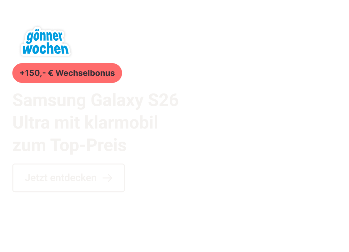 Samsung Galaxy S26 Ultra mit klarmobil zum Top-Preis