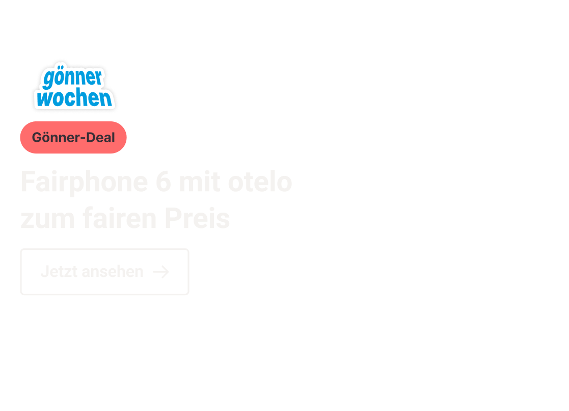 Fairphone 6 mit otelo zum fairen Preis