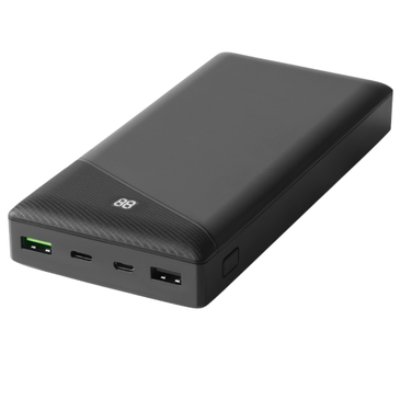 Deltaco PB-C1002 Powerbank Power Delivery + Hurtiglader 30.000mAh Svart
