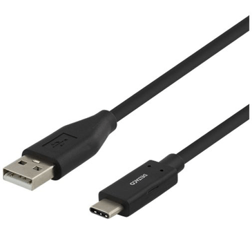 Deltaco USB to USB-C Cable 2 metre Black