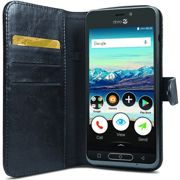 Doro Wallet Case Black Doro 8035