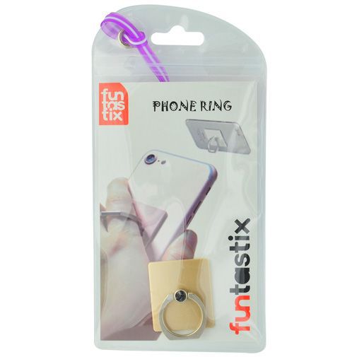 Funtastix Phone Ring met Stand Gold
