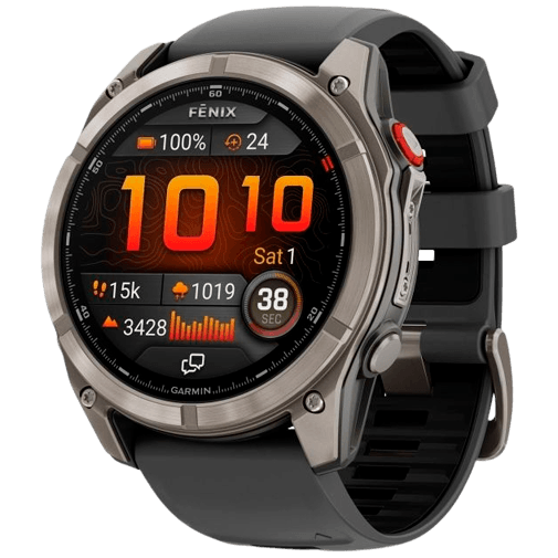 Garmin Fenix 8 Pro 51mm Titanium (Zwarte Siliconenband)