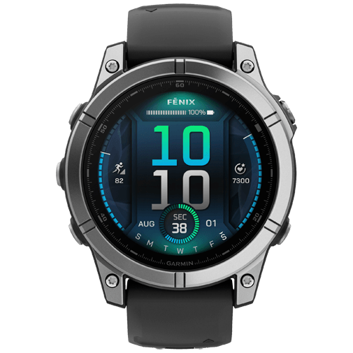 Garmin Fenix E 47mm Grijs (Zwarte Siliconenband) - Belsimpel