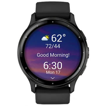 Garmin Venu 3 Black (Black Silicone  Strap)