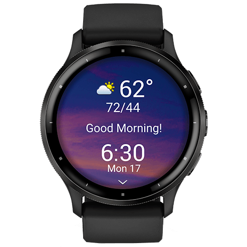 Garmin Venu 3 Zwart (Zwarte Siliconenband)