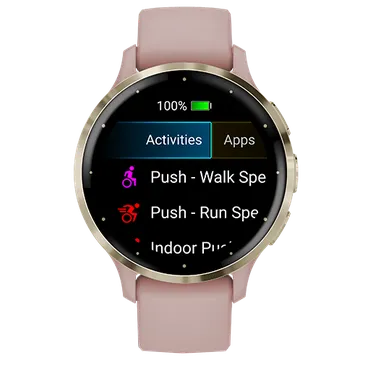 Garmin Venu 3S Goud (Roze Siliconenband)