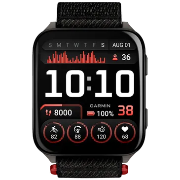 Garmin Venu X1 Zwart (Zwarte Nylon Band)