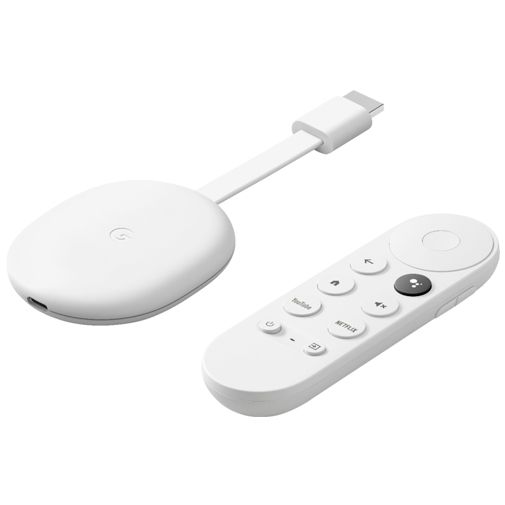Google Chromecast med Google TV Hvid - Gomibo.dk
