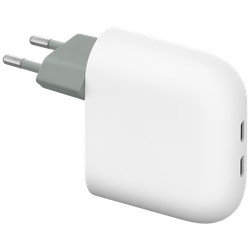 Google Flex 67W Dual USB-C Fast Charger White