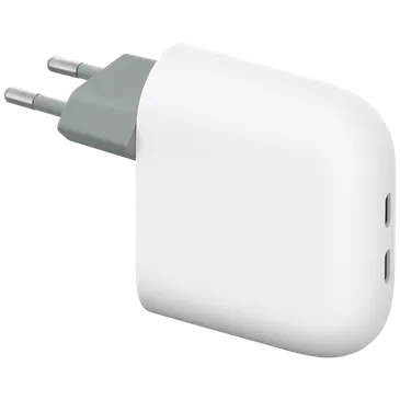 Google Flex 67W Dual USB-C Chargeur Rapide Blanc