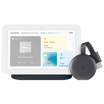 Google Nest Hub 2 Black + Google Chromecast - Gomibo.cz