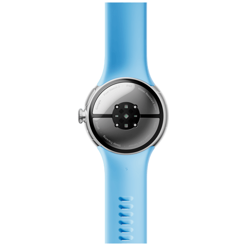 Montre connectée GOOGLE Pixel Watch 2 Argent Poli/ Bleu Azur 4G Google en  bleu