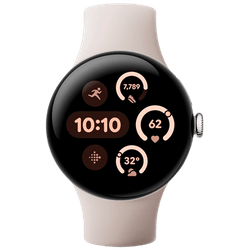 Google Pixel Watch 3 41mm Silver (Beige Strap)
