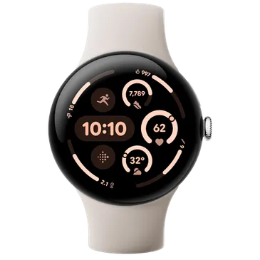 Google Pixel Watch 3 4G 45mm Argento (Beige Cinturino)