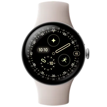Google Pixel Watch 4 4G 41mm Zilver (Beige Band)