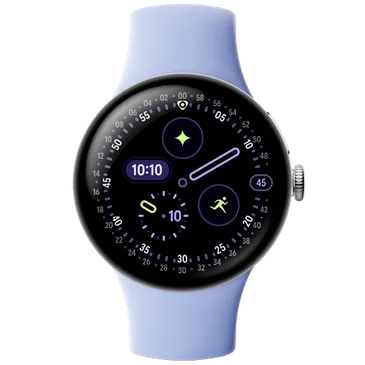 Google Pixel Watch 4 4G 41mm Zilver (Paarse Band)