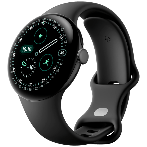 Google Pixel Watch 2 (Wi-Fi) nero opaco Cinturino Sport nero ossidiana