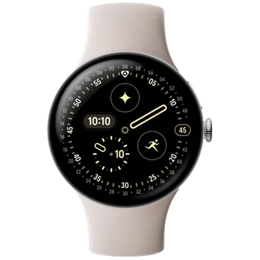 Google Pixel Watch 4 4G 45mm Zilver (Beige Band)