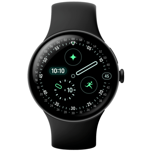 Google Pixel Watch 4 45mm Zwart (Zwarte Band) - Gomibo.be